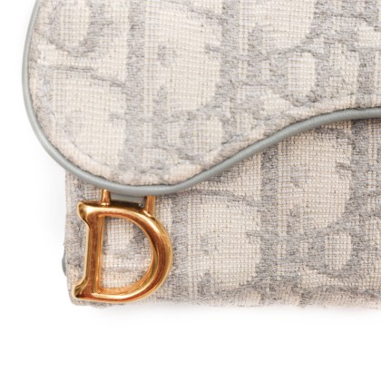 DIOR SADDLE LOTUS WALLET