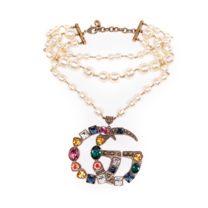 GUCCI COLLAR GG CRISTALES