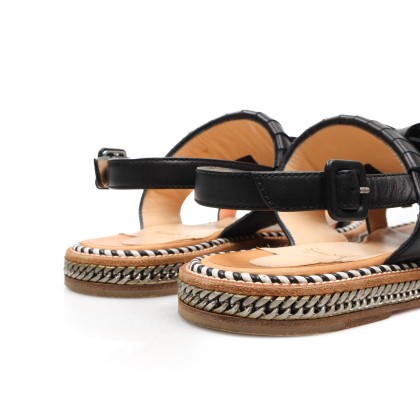 LOUBOUTIN SANDALIAS CON FLECOS