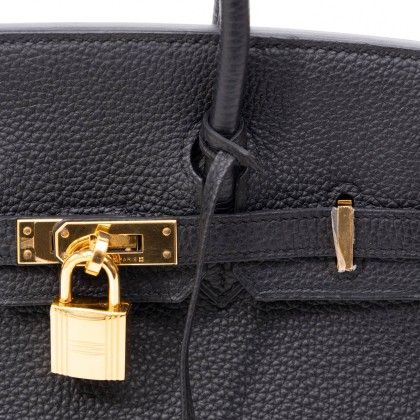 HERMES *NOIR TOGO 
*HW GOLD