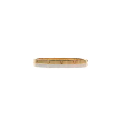 CARTIER BRAZALETE LOVE DELGADO ORO AMARILLO CON CERTIFICADO