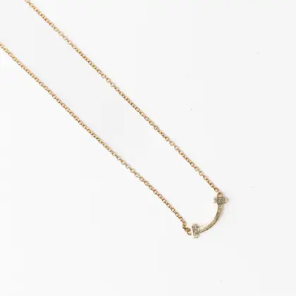 TIFFANY & CO COLLAR T SMILE ORO CON DIAMANTES