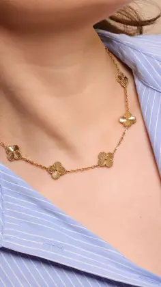 VAN CLEEF & ARPELS COLLAR ALAMBRA VINTAGE 10 MOTIVOS