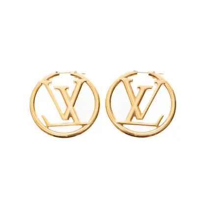 LOUIS VUITTON ARETES LOGO