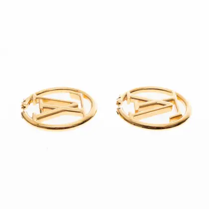 LOUIS VUITTON ARETES LOGO