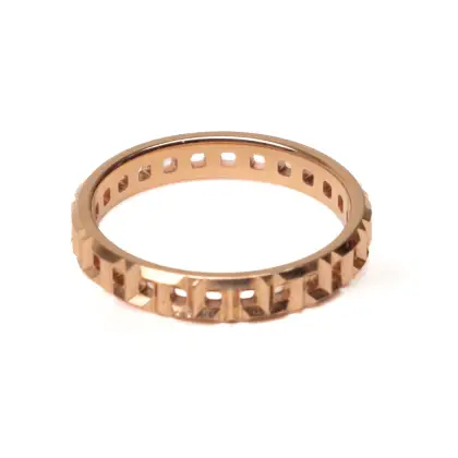 TIFFANY & CO ANILLO ANGOSTO TRUE EN ORO ROSADO