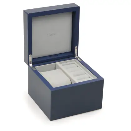 CARTIER ESTUCHE PARA RELOJ Y ANILLOS DE MADERA LACADA