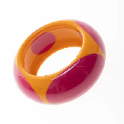 FERRAGAMO PULSERA BICOLOR LUNARES