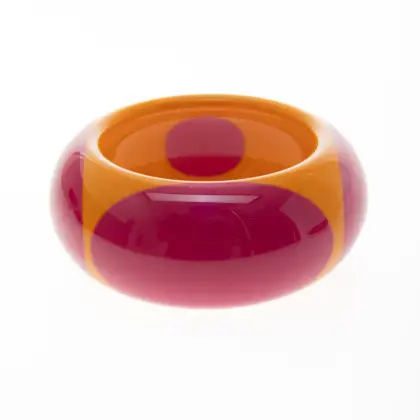 FERRAGAMO PULSERA BICOLOR LUNARES