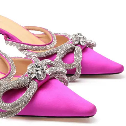 MACH & MACH DOUBLE BOW HEELED MULES
