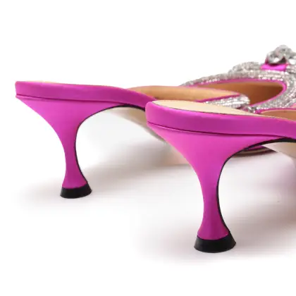 MACH & MACH DOUBLE BOW HEELED MULES