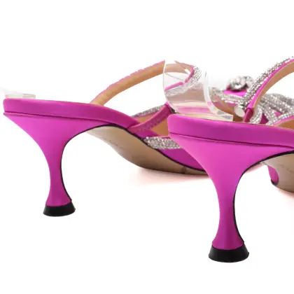 MACH & MACH DOUBLE BOW HEELED MULES