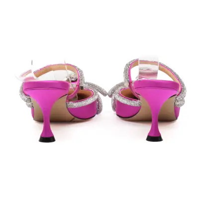 MACH & MACH DOUBLE BOW HEELED MULES