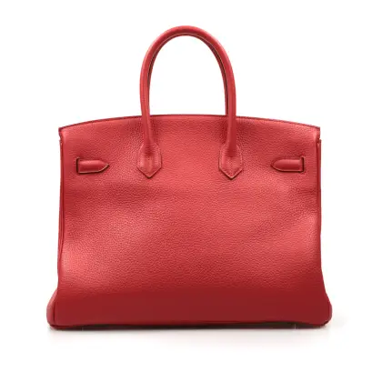 HERMES BIRKIN 35 EN PIEL TOGO, COLOR PIMENT, AñO 2016