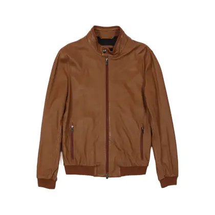 ZEGNA CHAMARRA DE PIEL