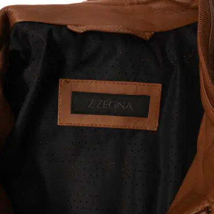 ZEGNA CHAMARRA DE PIEL
