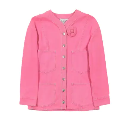 CHANEL CHAMARRA DE DENIM CAMELIA