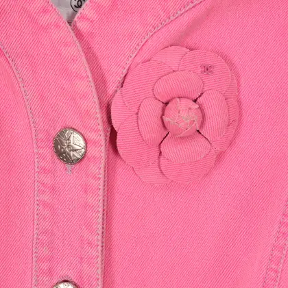 CHANEL CHAMARRA DE DENIM CAMELIA